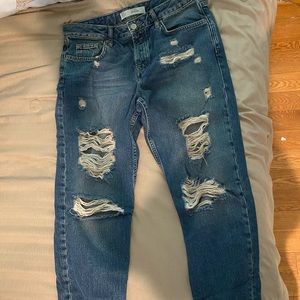 TopShop Hayden Moto mom Jeans